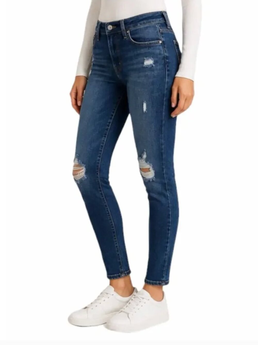 Old Navy Rockstar Super Skinny Distressed Jeans, NWOT, Size 4 - Picture 2 of 6